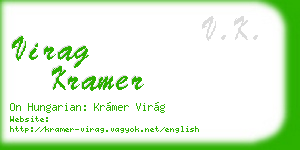 virag kramer business card